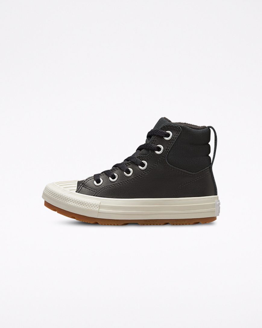 Tenisi Inalti Fete Converse Piele Chuck Taylor All Star Berkshire Boot Color Negrii | RO NDRXG513